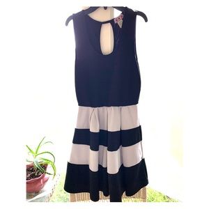 Black & Gray/White Dress